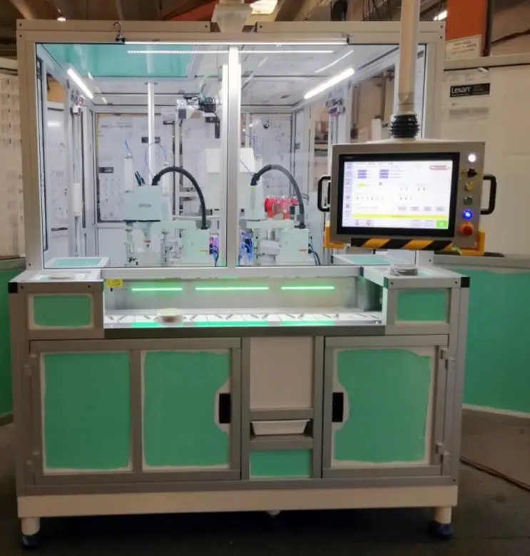 Baseplate printing and stacking machine