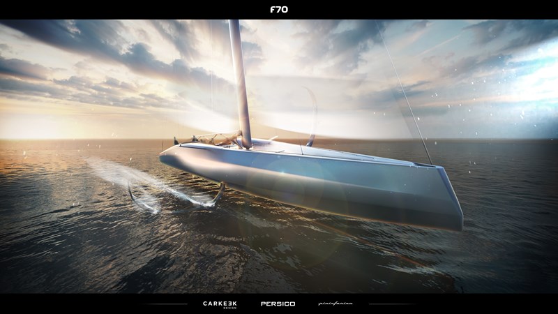 Pininfarina nautical is collaborating with Carkeek and Persico Marine on the Persico F70 project